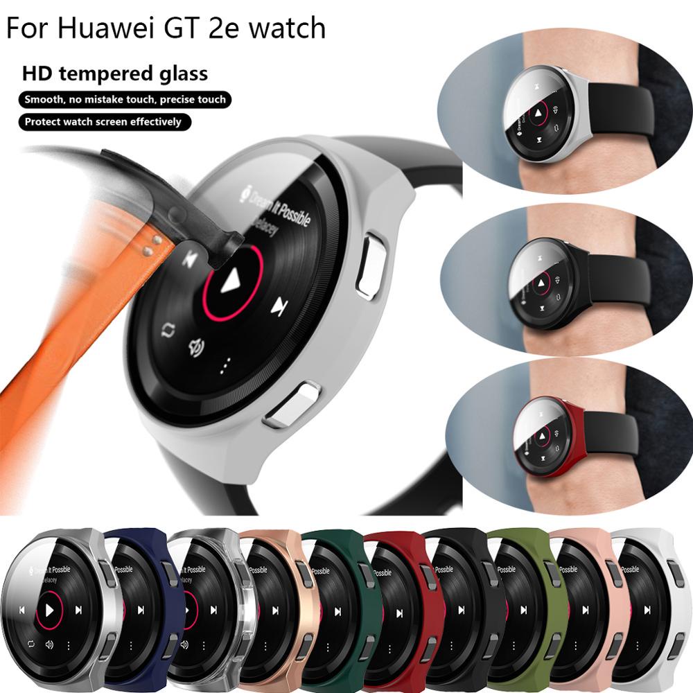 ready-stock-huawei-matte-hard-pc-protective-case-with-9h-tempered-glass-screen-protector-huawei-watch-gt2e-luxury-ultra-thin-full-protective-cover