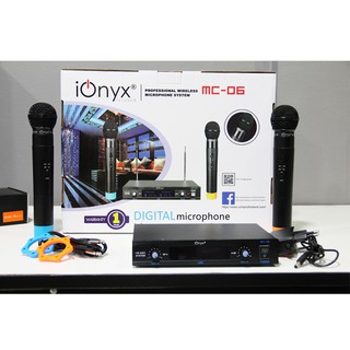 ionyx MC-06 wireless microphone dual channal professional ไมค์ลอยคู่