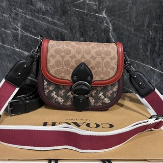 COACH BEAT SADDLE BAG WITH HORSE AND CARRIAGE PRINT(COACH C0745)