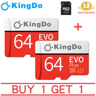 (M6)ซื้อ 1 แถม 1 SD Card Kingdo  Class10 64GB ที่วางหน่วยความจำโทรศัพท์กล้องติดรถยนต์ IP Camera