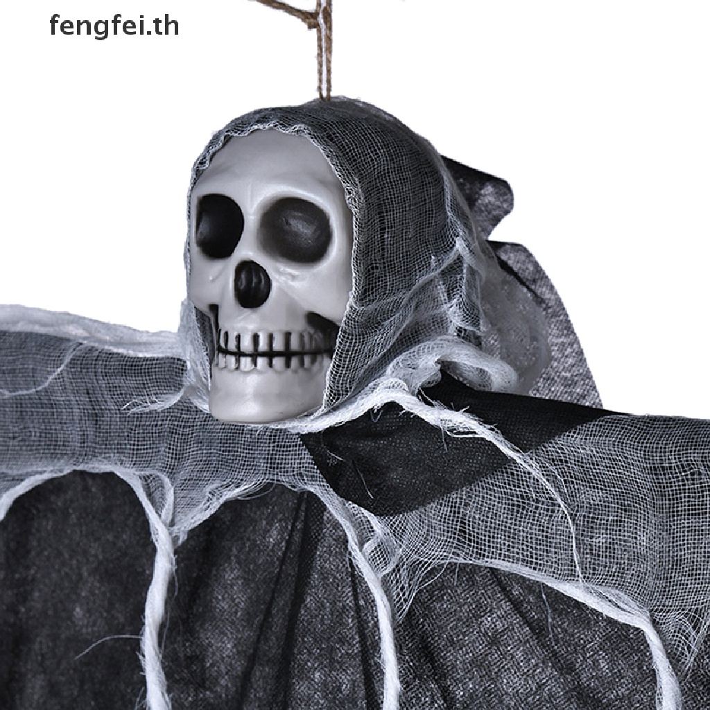 fengfei-พร็อพผีหัวกะโหลก-สําหรับแขวนตกแต่งบ้านผีสิง-ฮาโลวีน-th