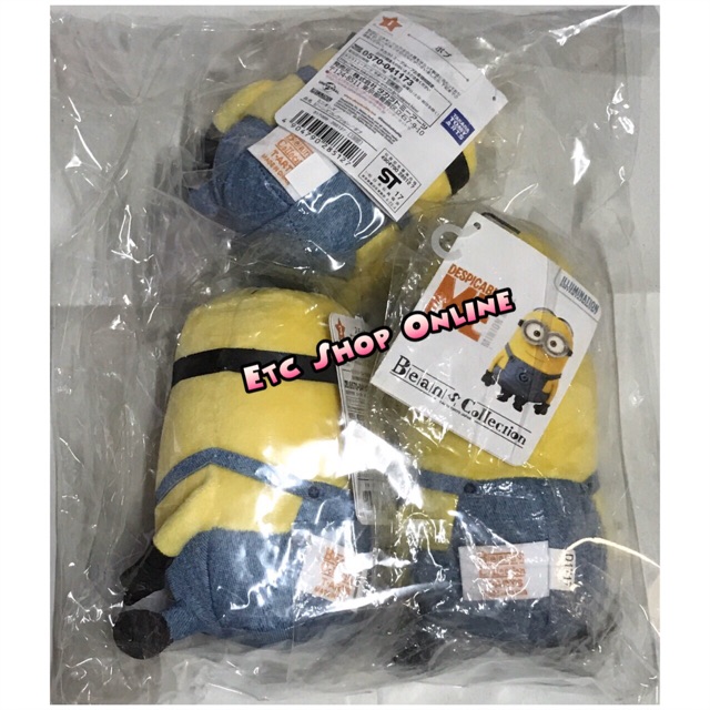 แท้-100-จากญี่ปุ่น-ตุ๊กตา-เซ็ท-3-ชิ้น-มินเนี่ยน-minion-of-the-extreme-popularity-recommended-for-interior-of-the-room