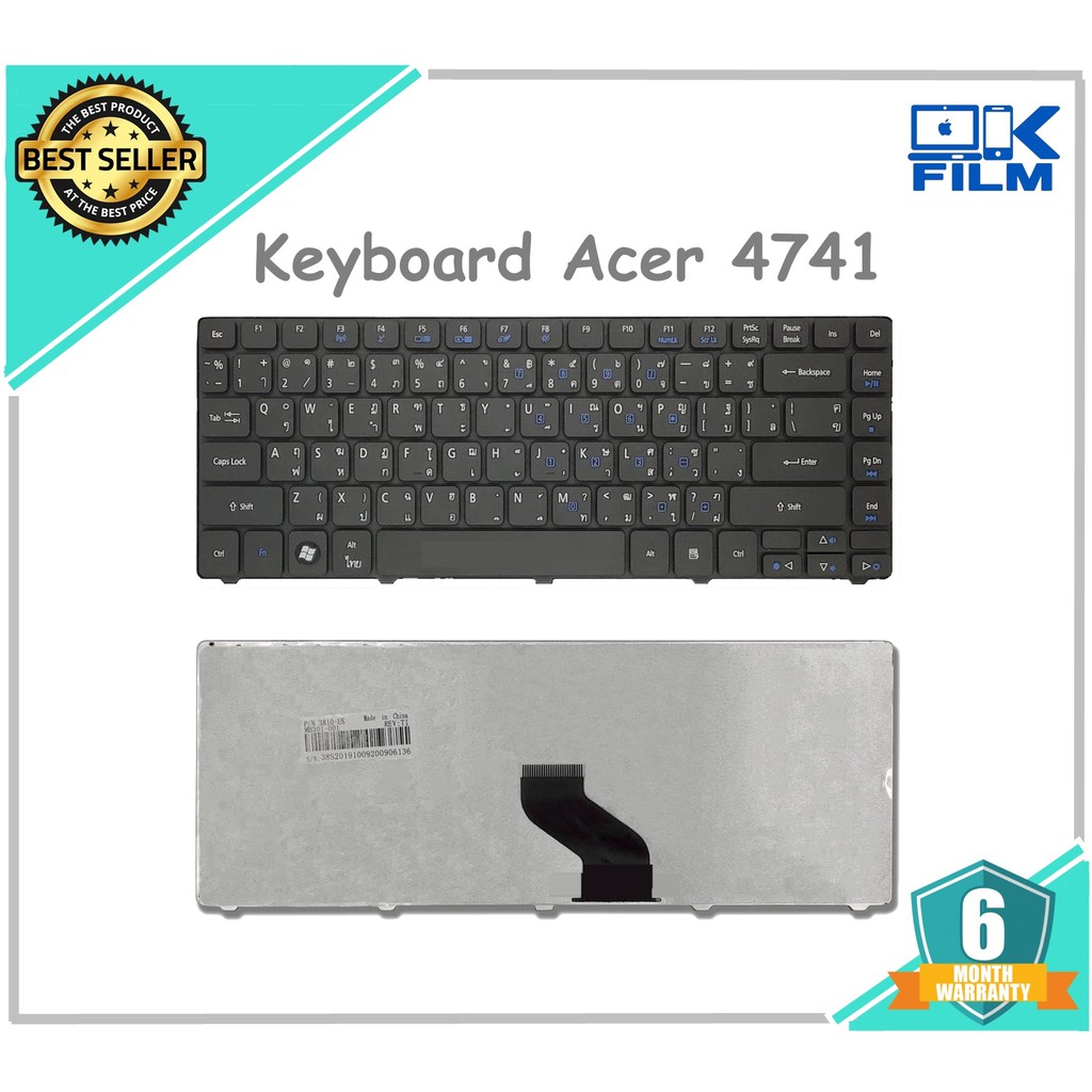 KEYBOARD ACER คีย์บอร์ด ACER Aspire 3810 4535 4743 4741 4736 4745 4750 ...