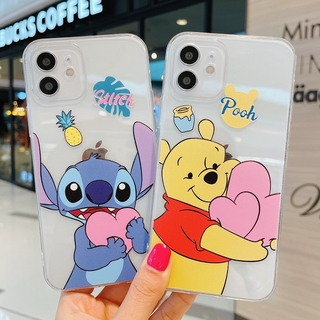 For Infinix Zero 30 5G Note 30 Hot 30i 20S 20i Note 12 G96 Smart 7 6 Plus Smart 5 Pro Hot 12 12i 10S 11S Note 10 11 Pro Note 8 7 Hot 9 10 11 Play เคสโทรศัพท์มือถือ Tpu ลายการ์ตูนสําหรับ Stitch the Pooh