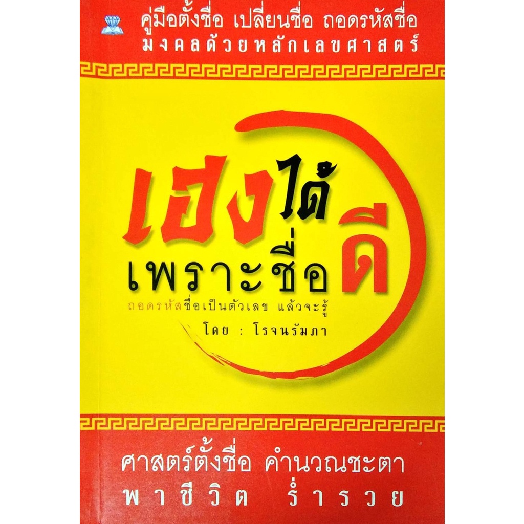 หนังสือ-เฮงได้เพราะชื่อดี-ตั้งชื่อ-คู่มือตั้งชื่อ-เปลี่ยนชื่อ-ชื่อดี-ชื่อมงคล