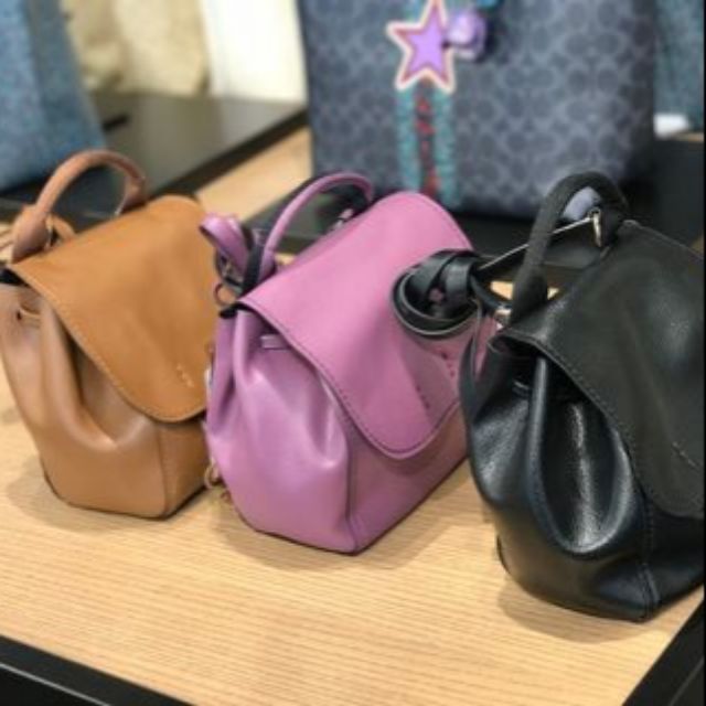 NEW COACH F59819 DERBY BACKPACK IN PEBBLE LEATHER Shopee