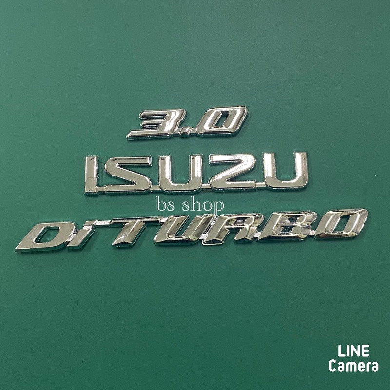 โลโก้-3-0-isuzu-di-turbo-ติดท้าย-d-max-ราคาต่อชุด-มี-3-ชิ้น