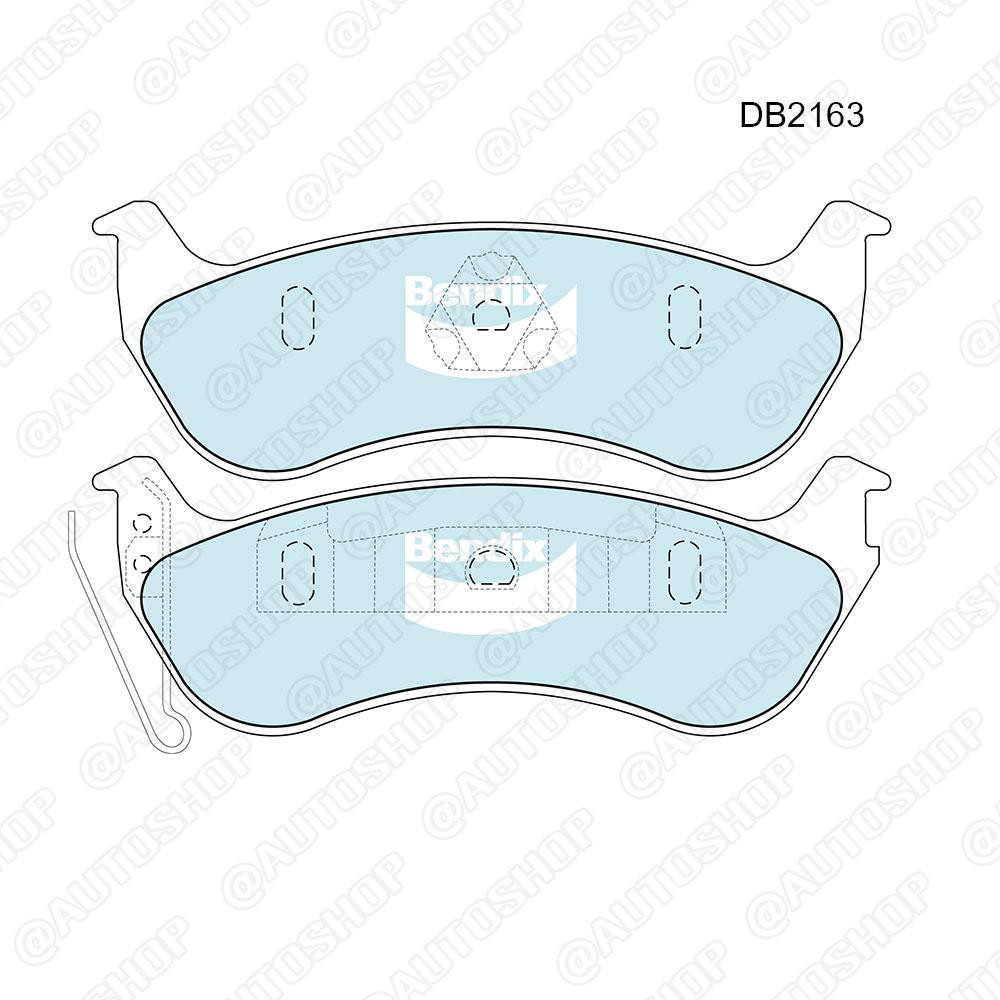 bendix-ผ้าเบรคหลัง-jeep-cherokee-94-เกรด-euro-db2163-euro