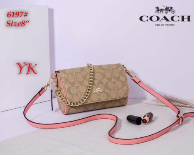 พร้อมส่ง-กระเป๋า-แบรนด์งานปั๊ม-coach-เกรดพรีเมียม-ขนาด-8-นิ้ว-crossbody