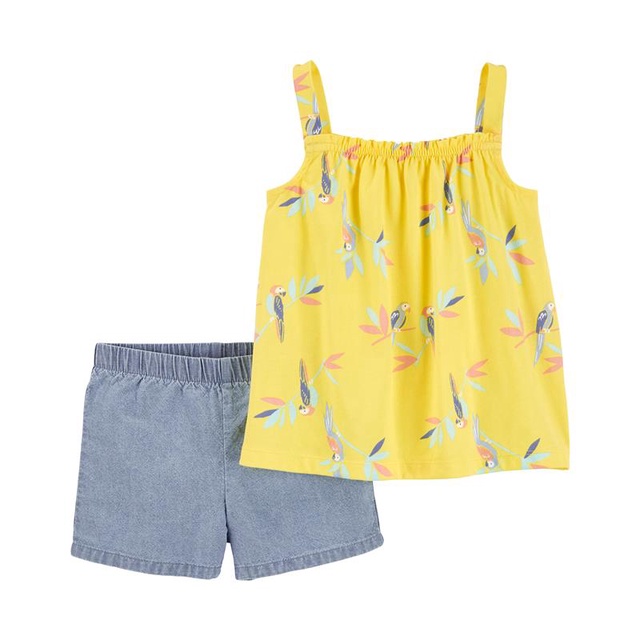 carters-sleeveless-pants-2pc-yellow-bird-l8-คาร์เตอร์เสื้อผ้าชุดเซท-2-ชิ้น