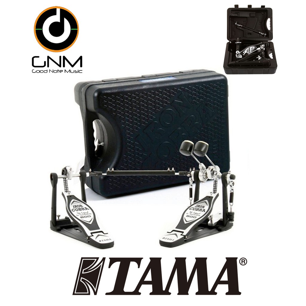 tama-iron-cobra-pedal-กระเดื่องกลองคู่-แบบโซ่คู่-รุ่น-hp600dtw-black