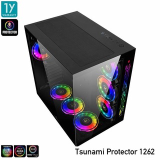 Tsunami Protector VISION 1262 Sound Sync ARGB Tempered Glass เคสคอมพิวเตอร์ 💥สินค้าใหม่รับประกัน 1 ปี💥