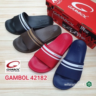 สินค้า GAMBOL รุ่น GM42182 รองเท้าแตะสวม ไซส์ 36-44 ยซอ.