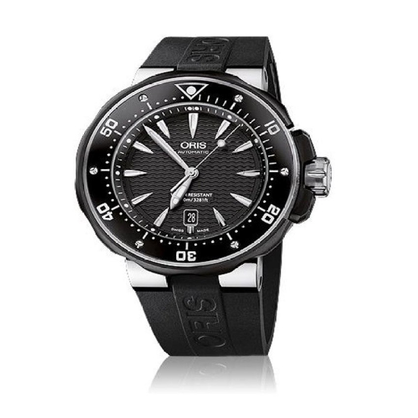 Oris นาฬิกาข้อมือผู้ชาย สายเรซิ่น รุ่น 733 7646 7154 RS - Black ...
