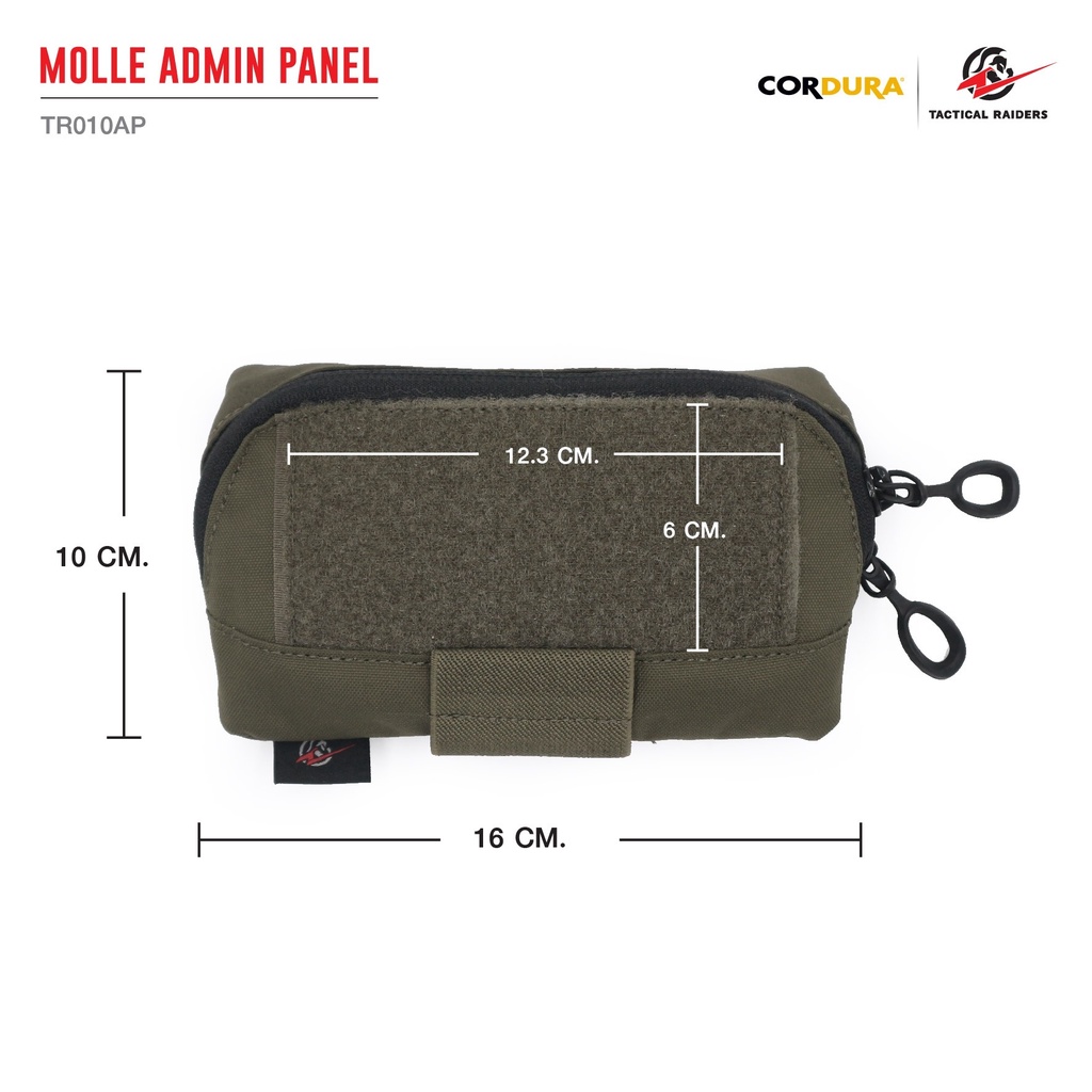 dc547-กระเป๋าเสริมติดเวส-molle-admin-panel-tr010ap-tactical-rider
