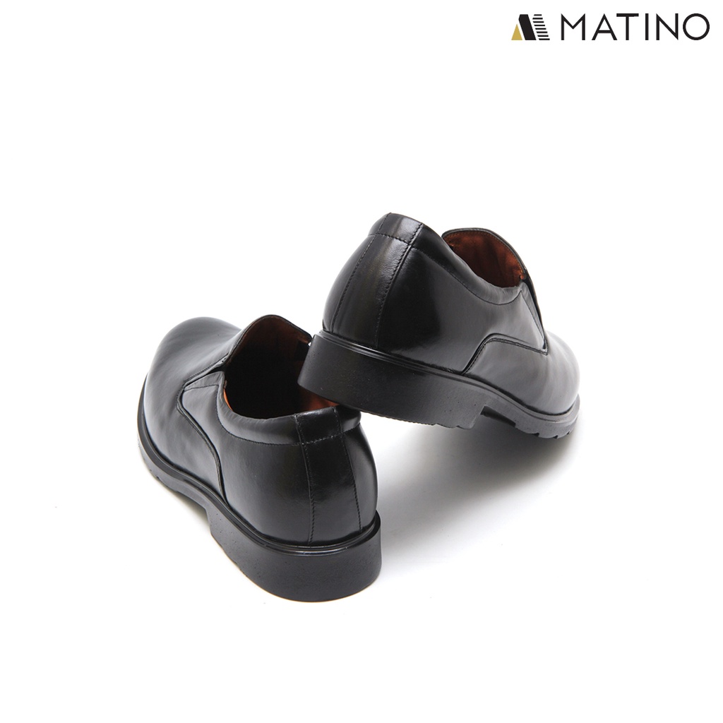 ภาพสินค้าMATINO SHOES รองเท้าชายคัทชูหนังแท้ รุ่น TS 1006 - BLACK จากร้าน matinoshoes บน Shopee ภาพที่ 3