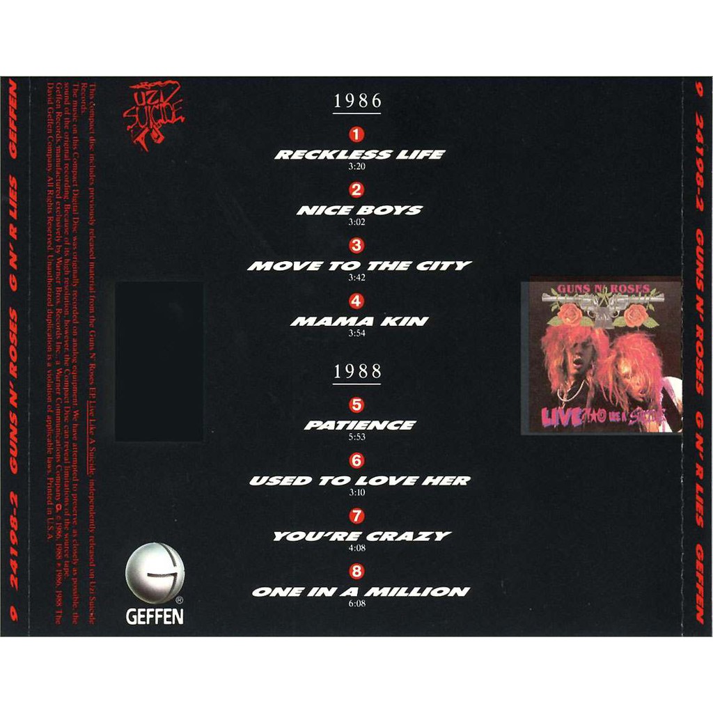 ซีดีเพลง-cd-guns-n-roses-1988-gn-r-lies-ในราคาพิเศษสุดเพียง159บาท