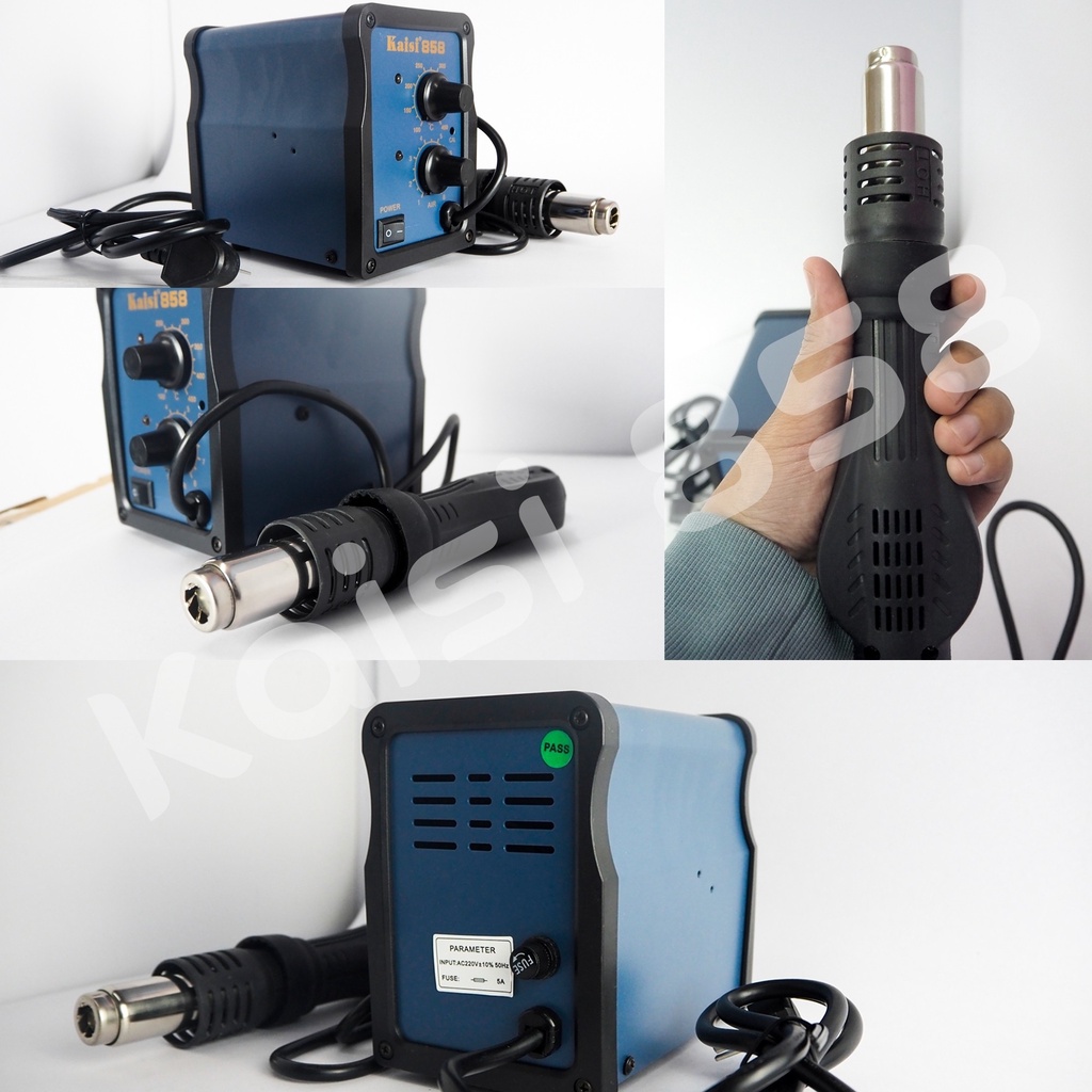 เครื่องเป่าลมร้อน-ปืนเป่าลมร้อน-bga-rework-kaisi-858-hot-air-soldering-station