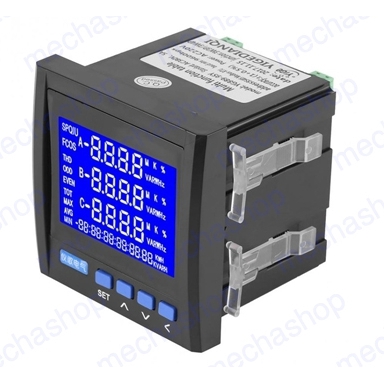 มิเตอร์วัดค่าไฟฟ้า-มิเตอร์วัดกำลังไฟฟ้า-เพาเวอร์มิเตอร์-rs485-3-phase-power-energy-meter-4-digit-electric