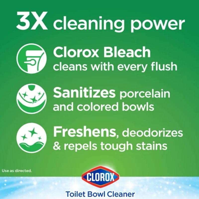 มาแล้วพร้อมส่ง-clorox-ก้อนทำความสะอาดชักโครก-ใช้แล้วไม่ต้องขัด-ของแท้-100