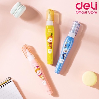 Deli H10000 Correction pen ปากกาลบคำผิด ลายการ์ตูนย์สุดน่ารัก ขนาด 5ml (คละสี 1ชิ้น) ปากกาลบคำผิด เครื่องเขียน น้ำยาลบคำผิด ลิคขวิด