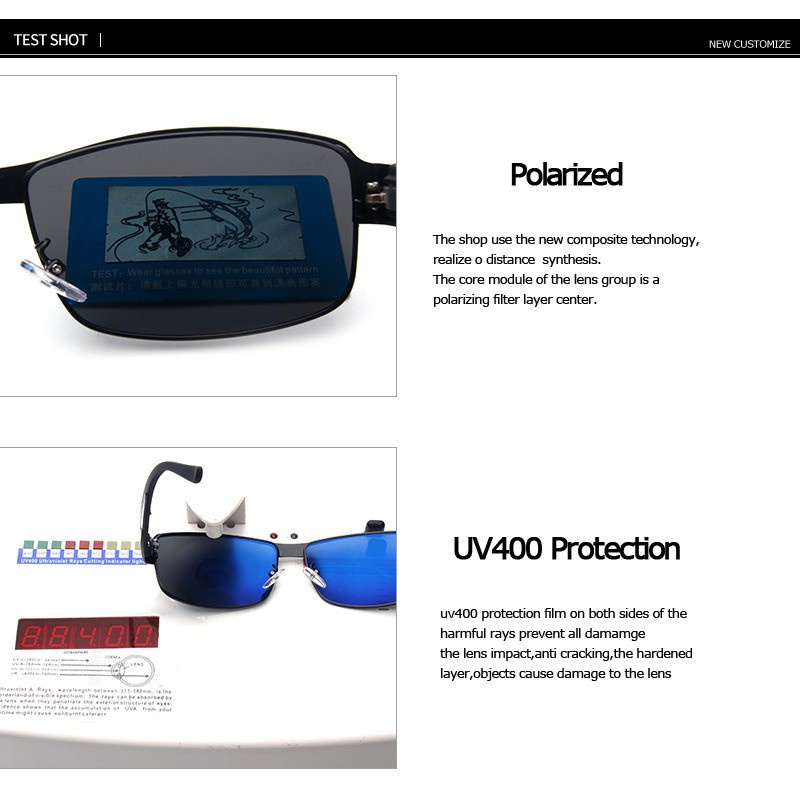 ภาพหน้าปกสินค้าแว่นตากันแดดแฟชั่นเลนส์ Polarized UV400 Hd สําหรับผู้ชายและผู้หญิง จากร้าน meiliglasses.th บน Shopee