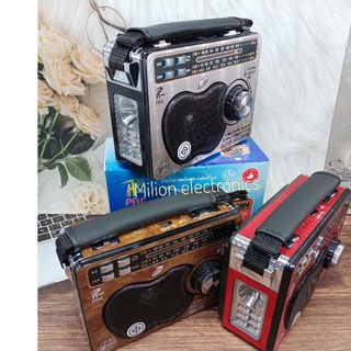 ภาพขนาดย่อของภาพหน้าปกสินค้าเครื่อง วิทยุไฟฉายในตัว วิทยุพกพา วิทยุ AM/FM/SW รุ่น PL-004-1U-รุ่น-0015U USB , SD CARD ฟังเพลง MP3 จากร้าน million.electronic61 บน Shopee