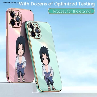 Infinix Note 12 11 12 11S 10 8 8i G96 G88 Pro NFC VIP X697 X692 สำหรับ Case Electroplated Sasuke เคส เคสโทรศัพท์ เคสมือถือ