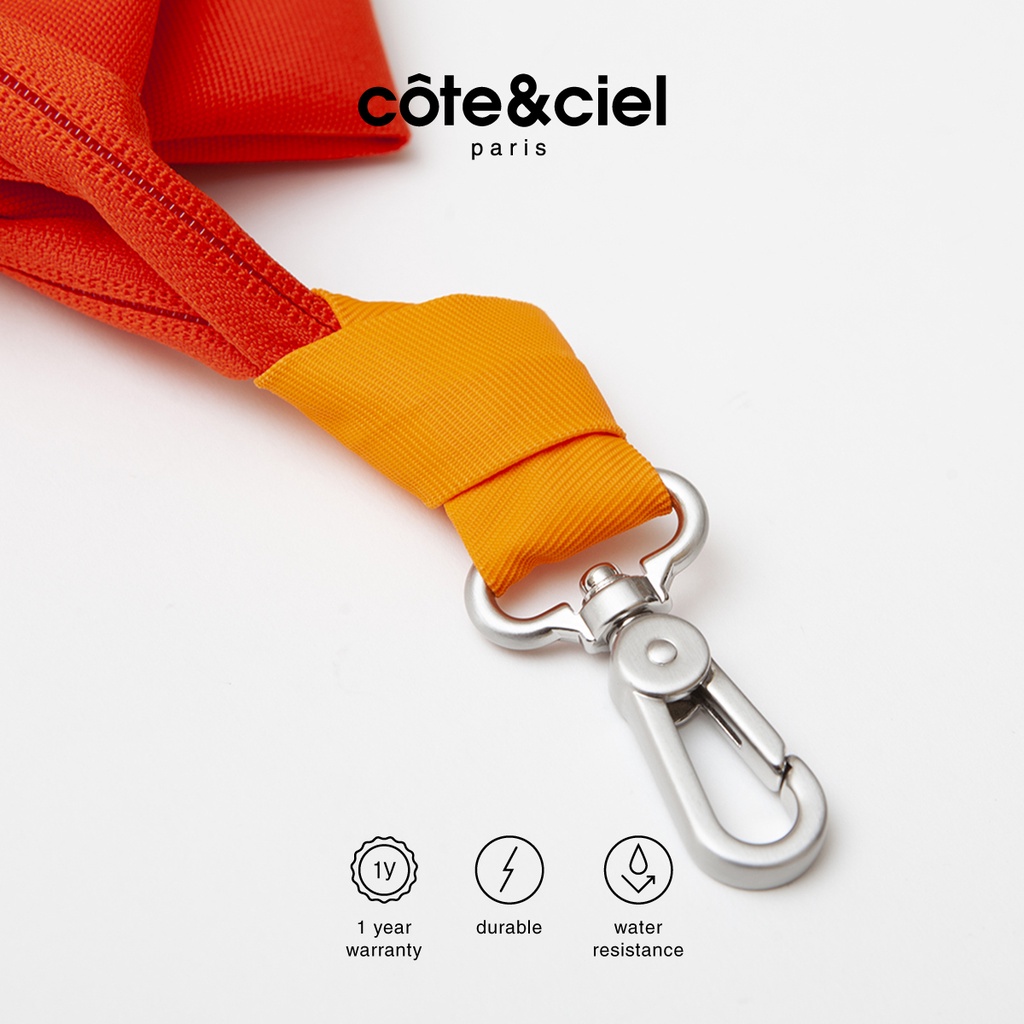 cote-amp-ciel-กระเป๋าทรง-pouch-รุ่น-kivu-xs-sleek-nylon-color-สี-red-กระเป๋าแฟชั่น-กระเป๋าสตางค์