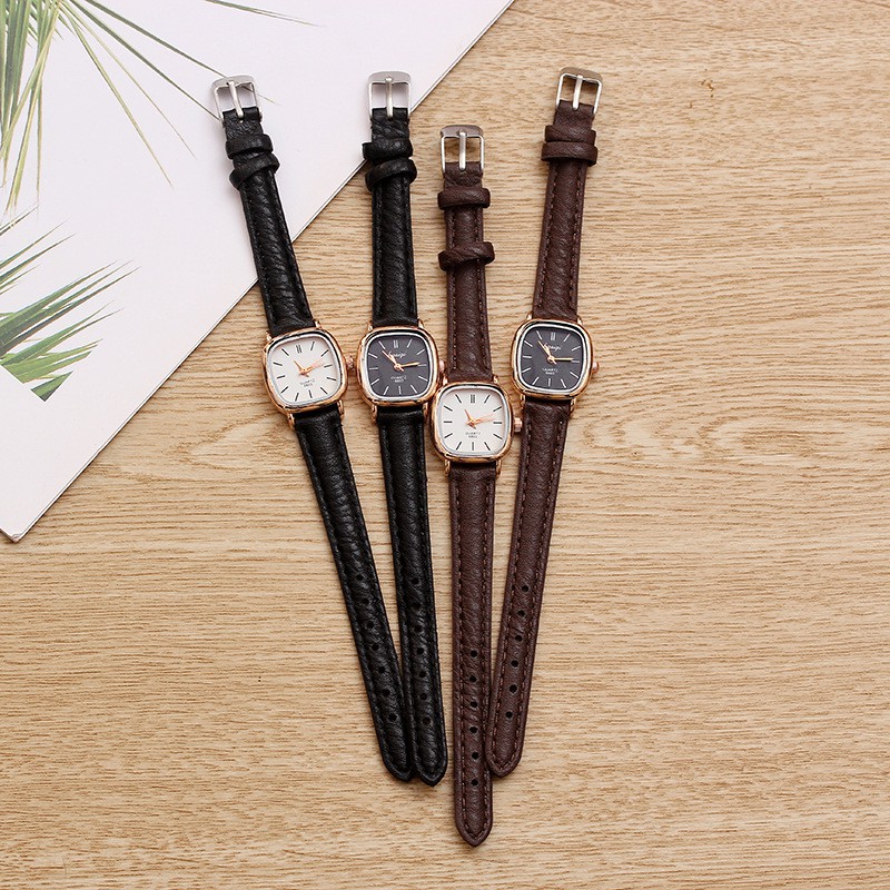 รูปภาพสินค้าแรกของนาฬิกาข้อมือผู้หญิง นาฬิกาควอตซ์ หน้าปัดเล็ด สไตล์เกาหลี N04  พร้อมจัดส่งจาก กรุงเทพ
