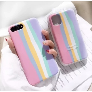 [ เคสสายรุ้งชมพู ] Case OPPO Reno3 Pro งานกำมะหยี่ เคสนิ่มซิลิคอน Oppo Reno3pro เคสออฟโป้ พร้อมส่งจากไทย