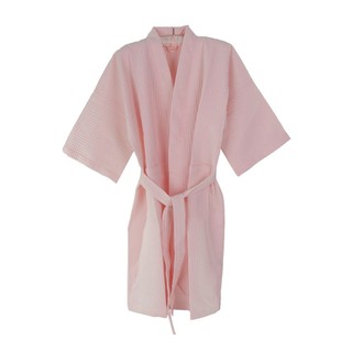 ชุดคลุมอาบน้ำ  STYLE WAFFLE สีขชมพู ชุดคลุมอาบน้ำ ผ้าเช็ดตัวและชุดคลุม ห้องน้ำ BATHROBE  STYLE WAFFLE PINK