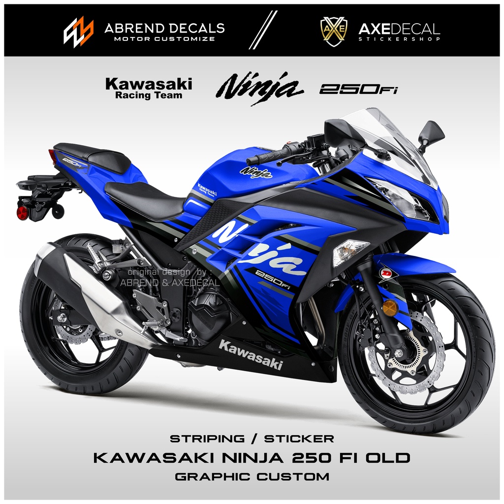 สติกเกอร์-ลายกราฟิก-ninja-250-fi-kawasaki-ninja-fi-old-old-old-สําหรับติดตกแต่งรถจักรยานยนต์