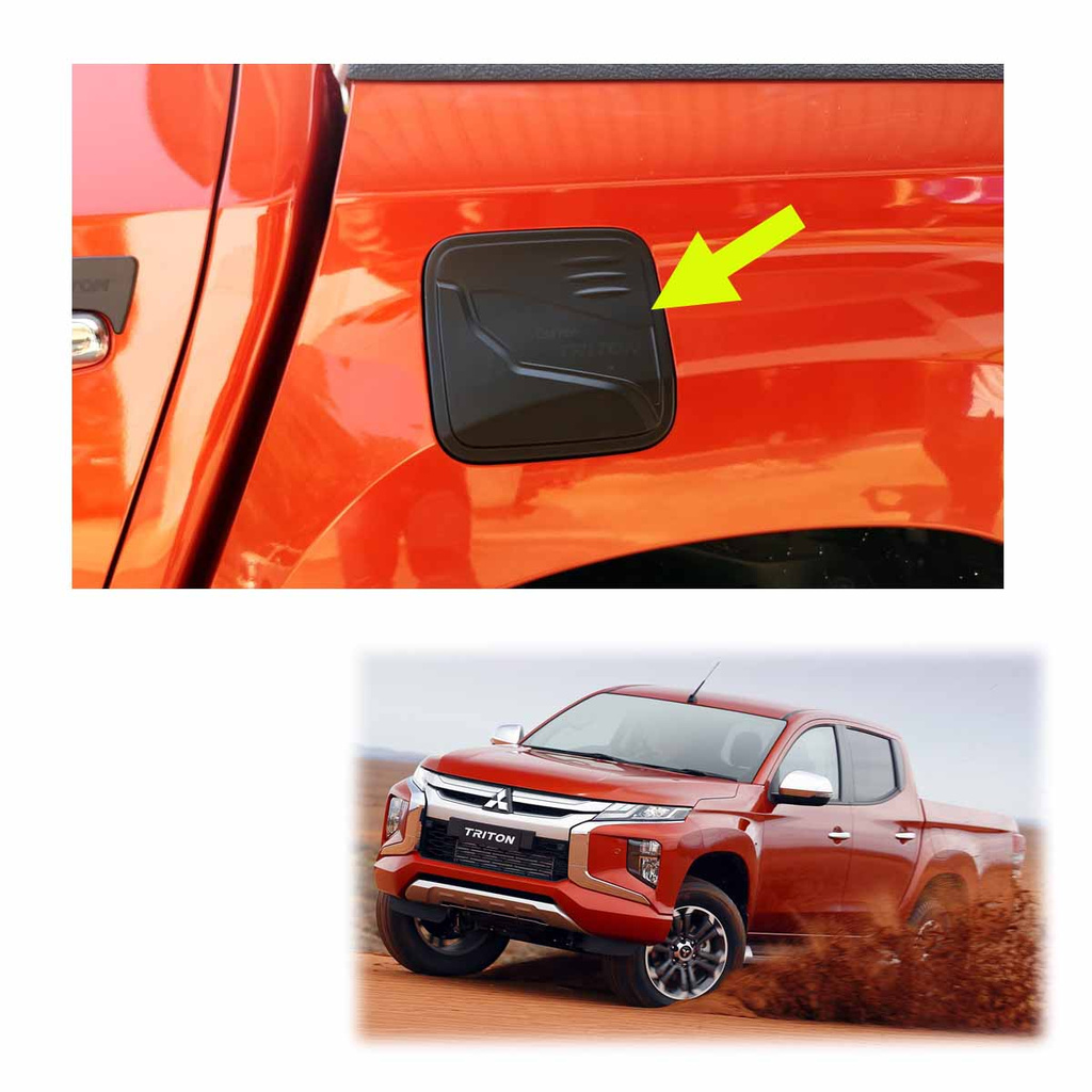 ครอบฝาถังน้ำมัน-ดำด้าน-รุ่น-4ประตู-ยกสูง-mitsubishi-l200-triton-mq-4x2-4x4-plus-ปี2019-2020