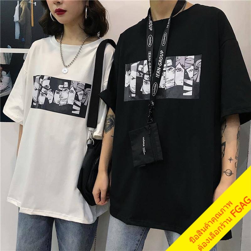 ภาพหน้าปกสินค้าพร้อมส่ง เสื้อคู่รักชายหญิงน่ารัก oversize เสื้อผ้าวินเทจวัยรุ่น แฟชั่นเกาหลี เสื้อยืดโอเวอร์ไซส์ผู้หญิงลายการ์ตูน XXL