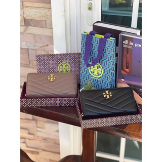 💕 TORY BURCH Kira Chevron Zip Continental Wallet