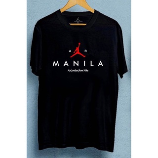 เสื้อยืดแฟชั่น เสื้อยืดวินเทจ AIR JORDAN MANILA เสื้อเชิ้ต เสื้อยืดสีขาว เสื้อขาว เสื้อคนอ้วน Tee