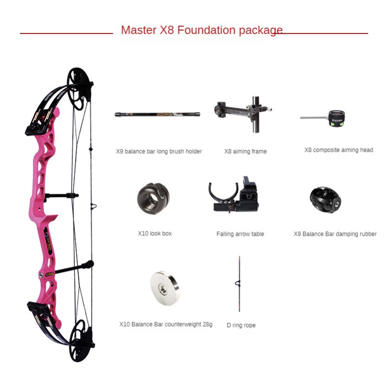 ธนูคอมโพสิต-การยิงธนู-sanlida-master-x8-youth-composite-pulley-bow-and-arrow-competition-archery-bow-set