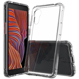 Samsung Galaxy X Cover5 Cover 5 6 Pro Silicone Case Flexible Tpu Frame Transparent Hard PC Hybrid Rugged Armor Shockproof Cover