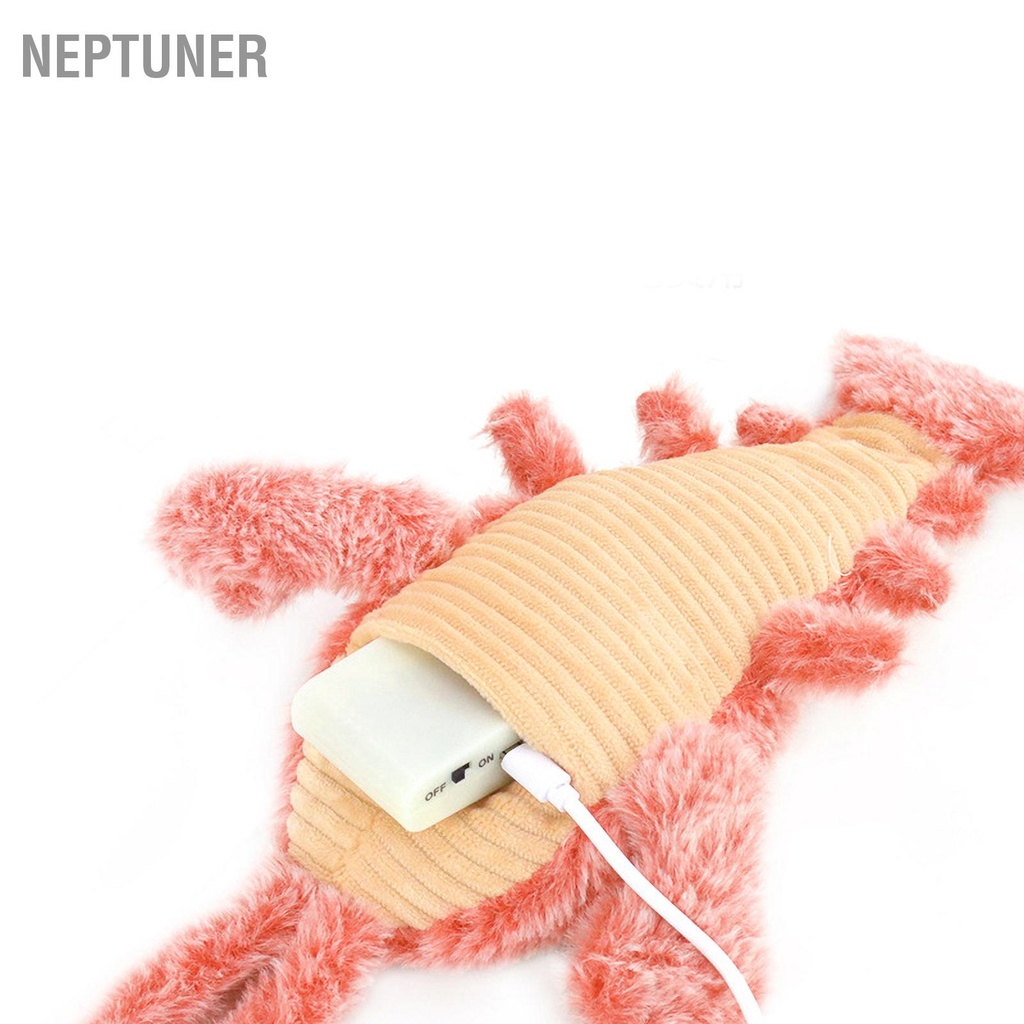 neptuner-กุ้งก้ามกรามจําลอง-ชาร์จ-usb-ของเล่นสําหรับแมว