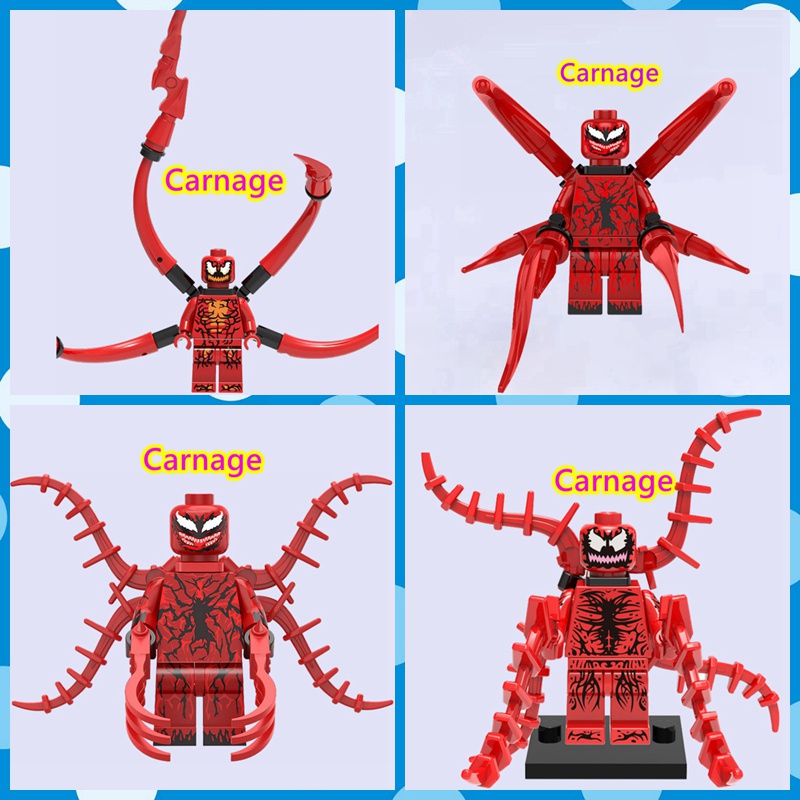 บล็อกตัวต่อเลโก้-marvel-venom-carnage-ขนาดเล็ก-ของเล่นสําหรับเด็ก