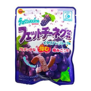 เบอร์บอน เยลลี่ผลไม้ญี่ปุ่น รสองุ่น Bourbon Fettuccine Gummi Grape 50 กรัม