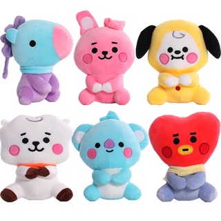 ตุ๊กตา การ์ตูนสัตว์ Bts Tata Cooky Chimmy Koya Shooky Mang Rj ของเล่นสำหรับเด็ก