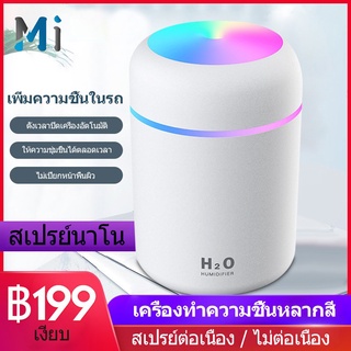 ภาพขนาดย่อของภาพหน้าปกสินค้าMEIYIJIA 300ML humidifier เคเครื่องพ่นอโรม่า รื่องเพิ่มความชื้นในอากาศ เครื่องฟอกอากาศ Mini Home Office Car จากร้าน meiyijia88 บน Shopee