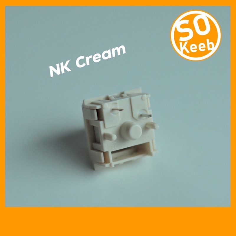 ภาพหน้าปกสินค้าNK Cream NovelKeys Kailh Cream Switch (Linear) 10 ชิ้น Mechanical Keyboard Switch จากร้าน so_keeb บน Shopee