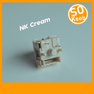ภาพขนาดย่อของภาพหน้าปกสินค้าNK Cream NovelKeys Kailh Cream Switch (Linear) 10 ชิ้น Mechanical Keyboard Switch จากร้าน so_keeb บน Shopee