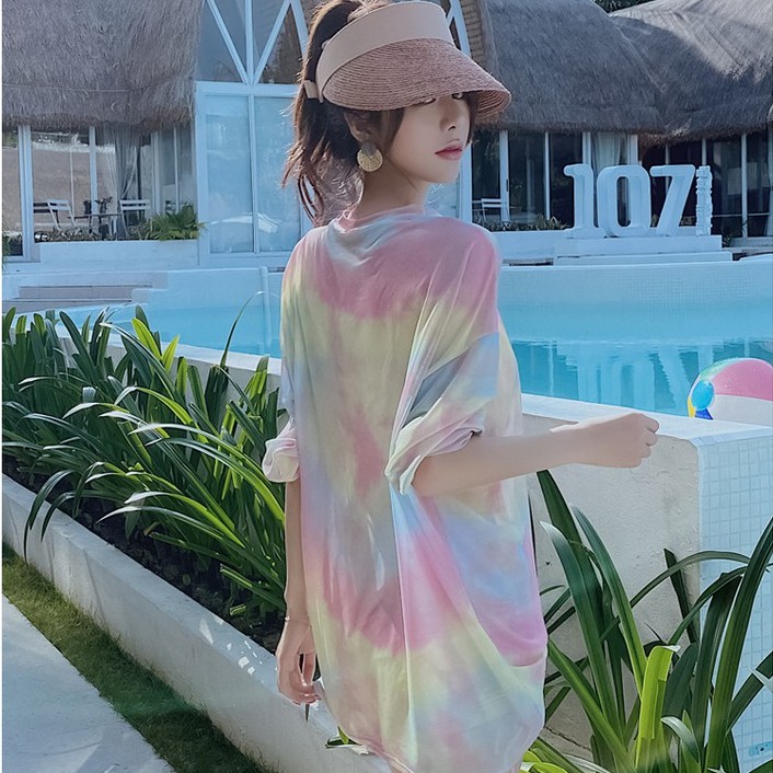 โปรลด-สินค้าพร้อมส่ง-ชุดว่ายน้ำเซ็ต3ชิ้น-พร้อมเสื้อคลุม-สีพาสเทลสดใส-เก็บหุ่นทรงสวย-sku-210010