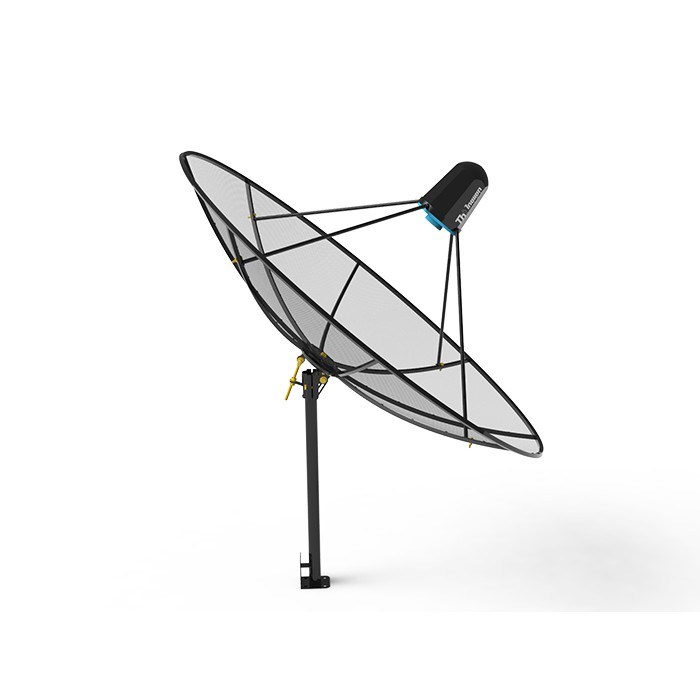 ชุดจานดาวเทียม-thaisat-c-band-1-5-เมตร-ขาตรงตั้งพื้นเเละยึดผนังได้-lnb-psi-x-2-5g-สายrg6-30เมตร-x2