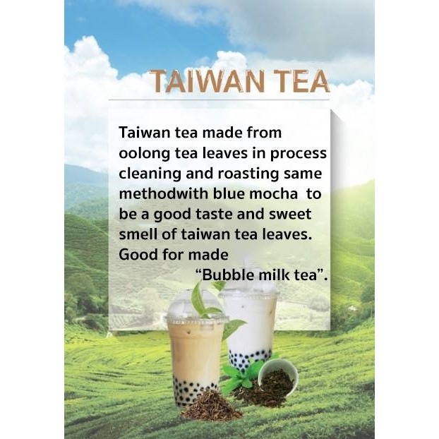 ภาพสินค้าชาไต้หวัน ชาไข่มุก ขนาดบรรจุ 500 กรัม ชานม ไข่มุก ชา กาเเฟ Taiwan Tea by Bluemocha จากร้าน bluemochacoffee บน Shopee ภาพที่ 6