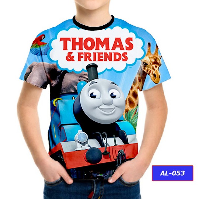 เสื้อยืดลายการ์ตูน Thomas And Friends 3 D น่ารัก Al - 53 | Shopee Thailand